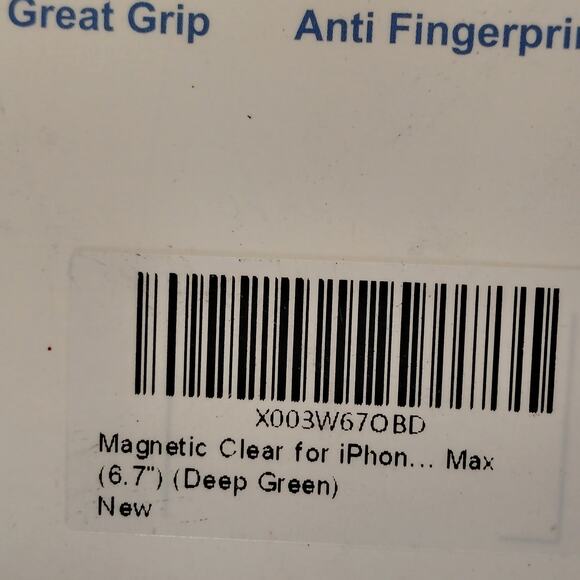 Magnetic Clear Case With Deep Green Trim For iPhone 15 Pro Max Phone - Picture 5 of 5